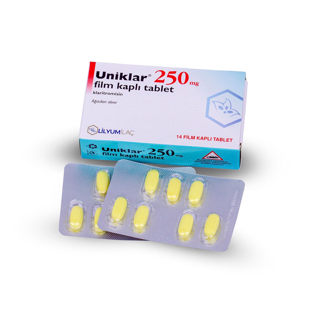 UNİKLAR® 250 mg Film Kaplı Tablet